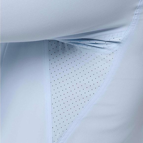 Coolibar Men's Sky Blue Casual Button Down Shirt UPF 50+ Sun protection - Picture 2 of 10